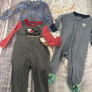 Bundle of baby boy onesies size 9 m